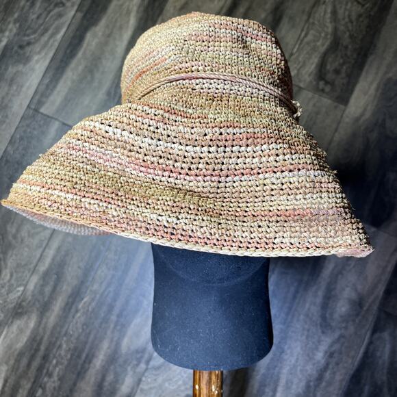 Helen Kaminski Provence 12 Raffia Sun Hat Women\'s One Size Rollable Packable EUC main image 6